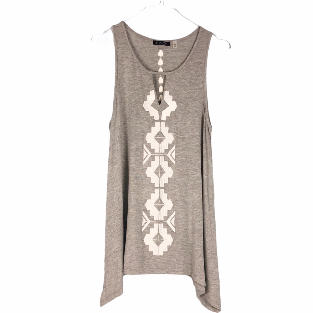 FYLO London Sleeveless Top w/ Keyhole